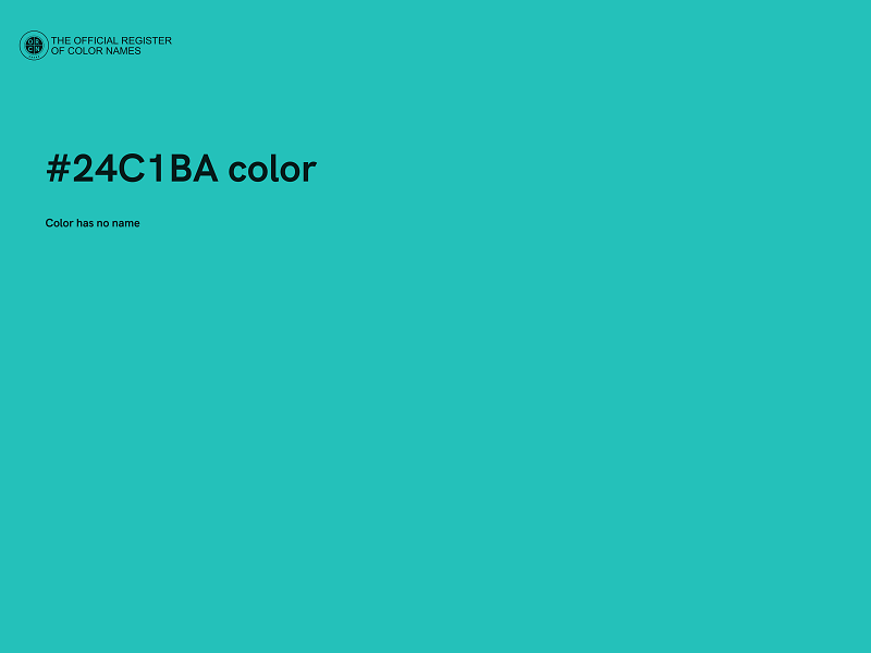 #24C1BA color image