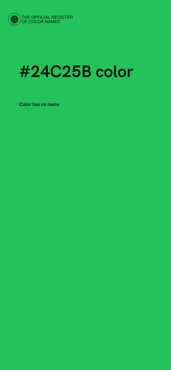 #24C25B color image