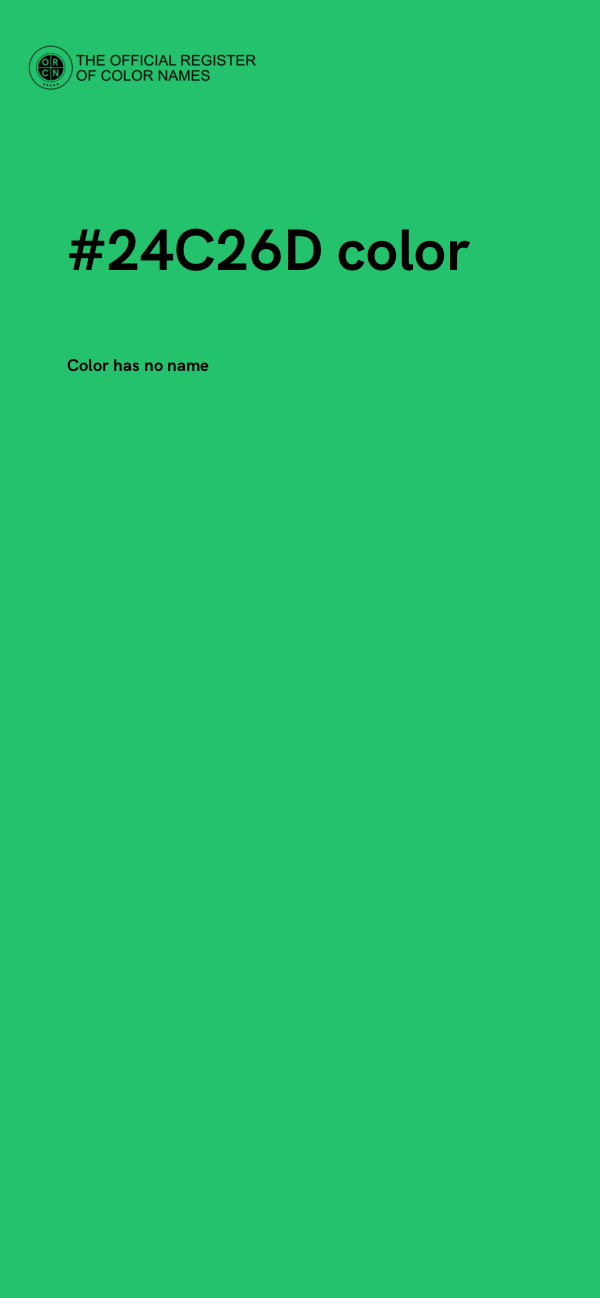 #24C26D color image