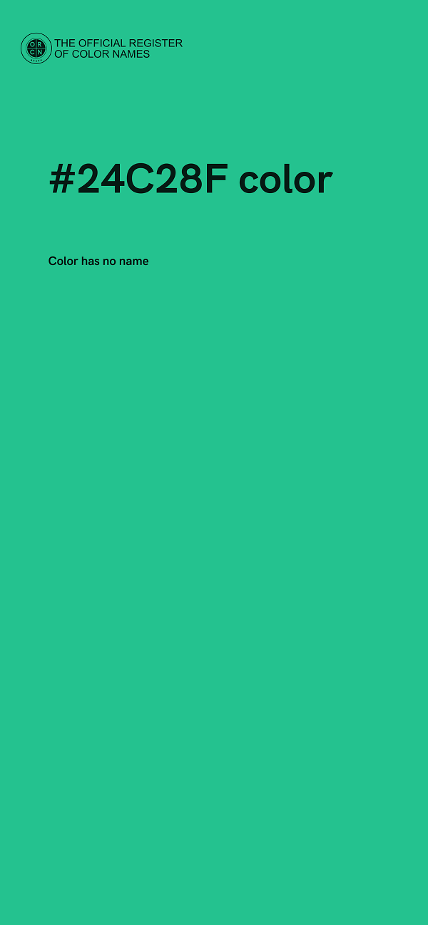 #24C28F color image