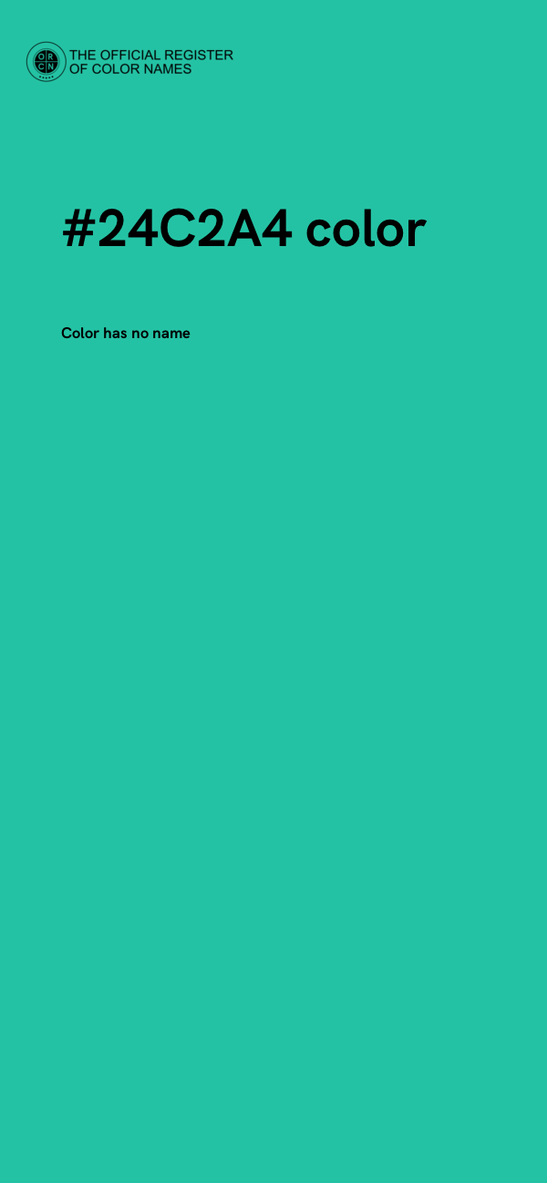 #24C2A4 color image
