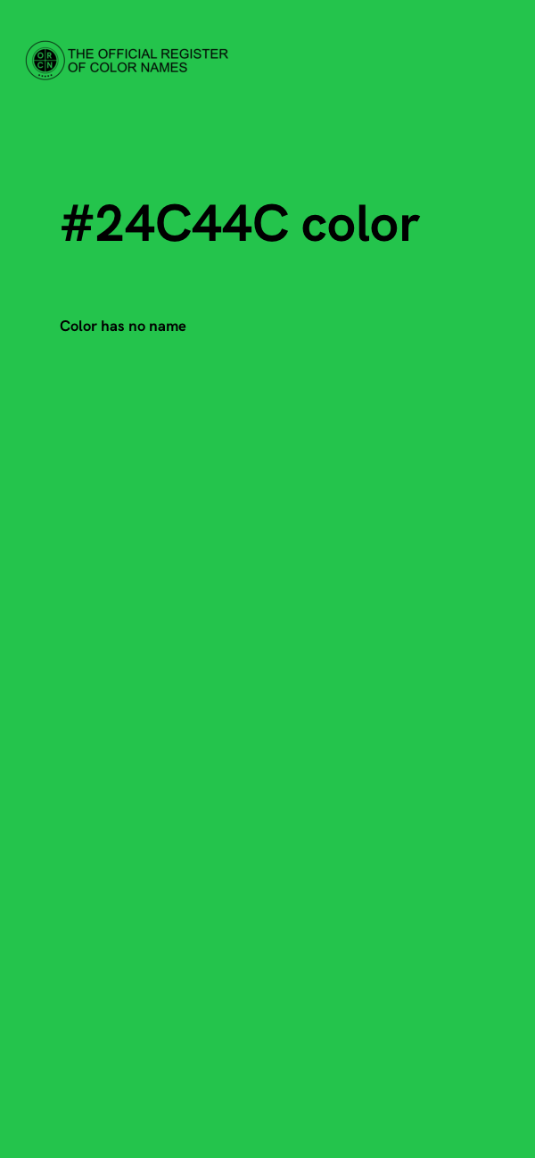 #24C44C color image