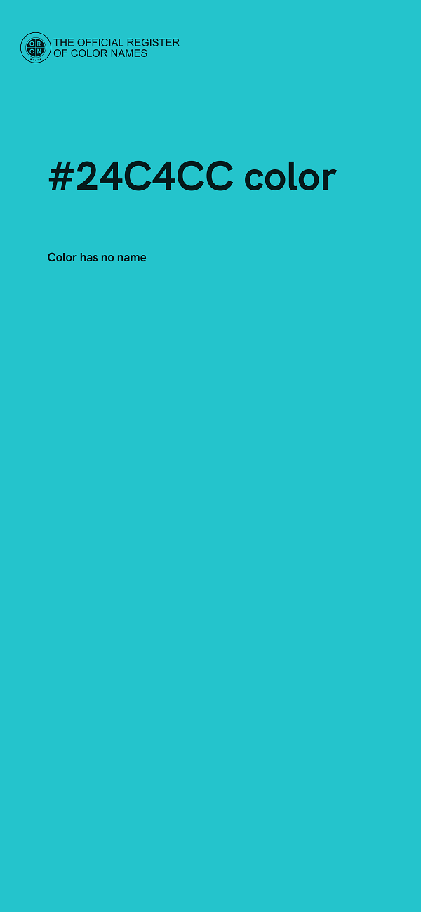 #24C4CC color image