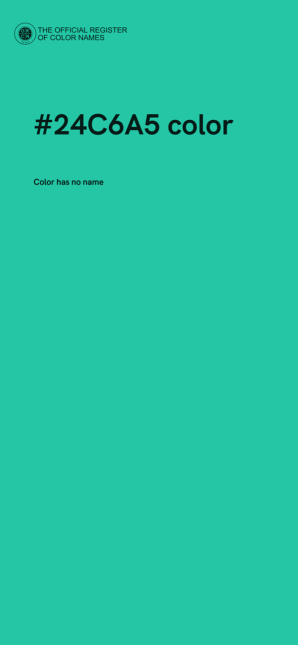 #24C6A5 color image