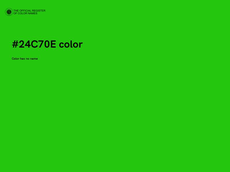 #24C70E color image