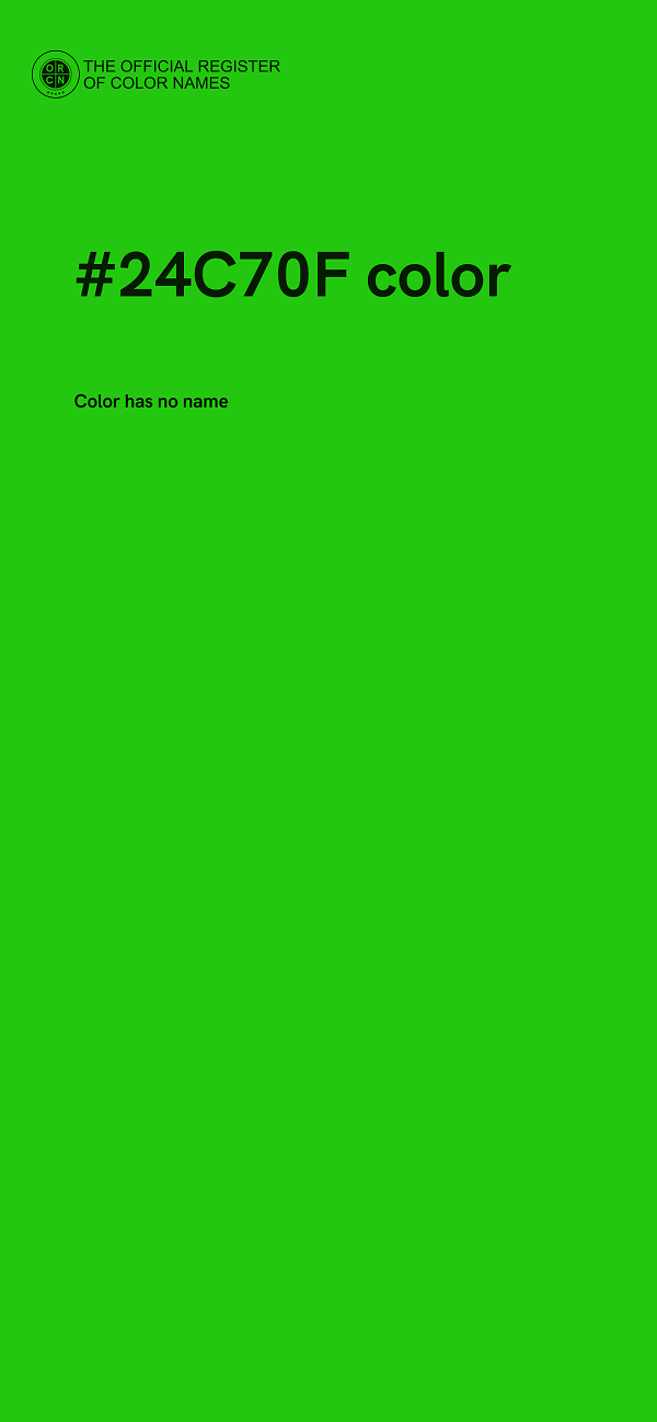 #24C70F color image