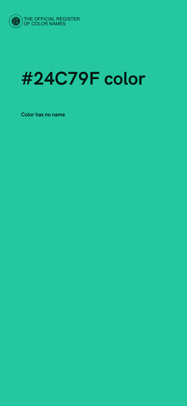 #24C79F color image