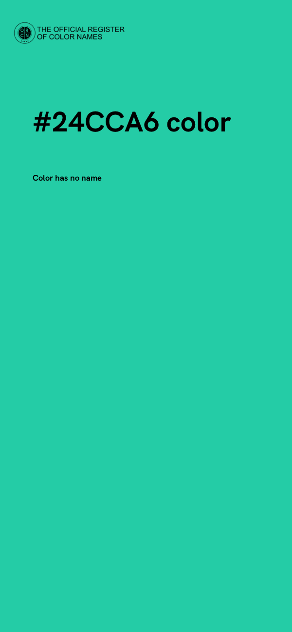 #24CCA6 color image