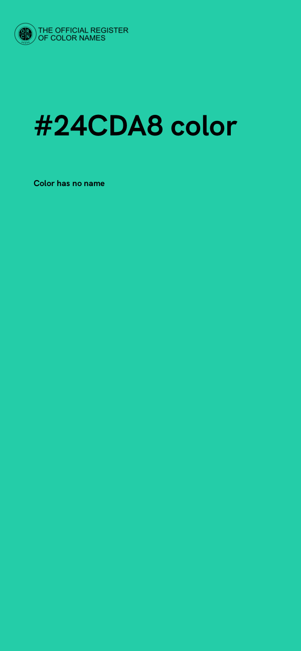 #24CDA8 color image