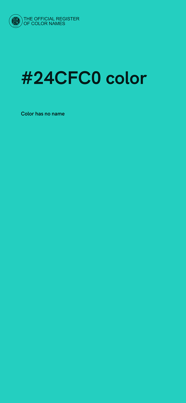 #24CFC0 color image