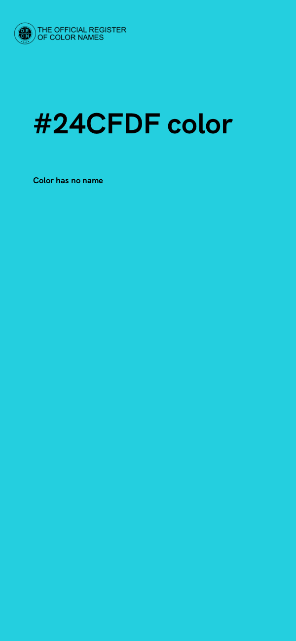 #24CFDF color image