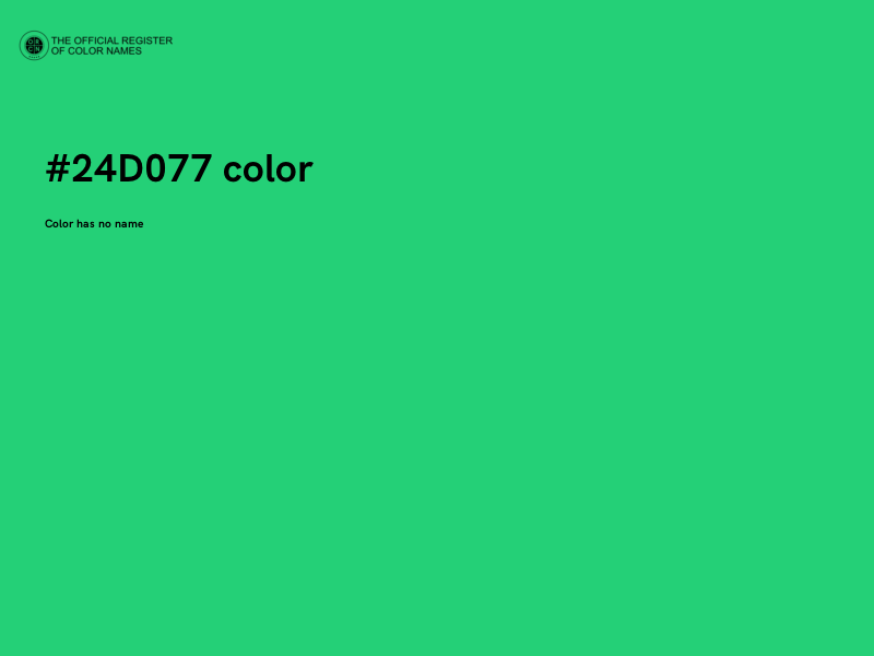 #24D077 color image