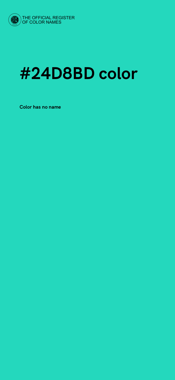 #24D8BD color image