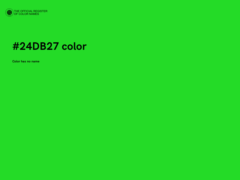 #24DB27 color image