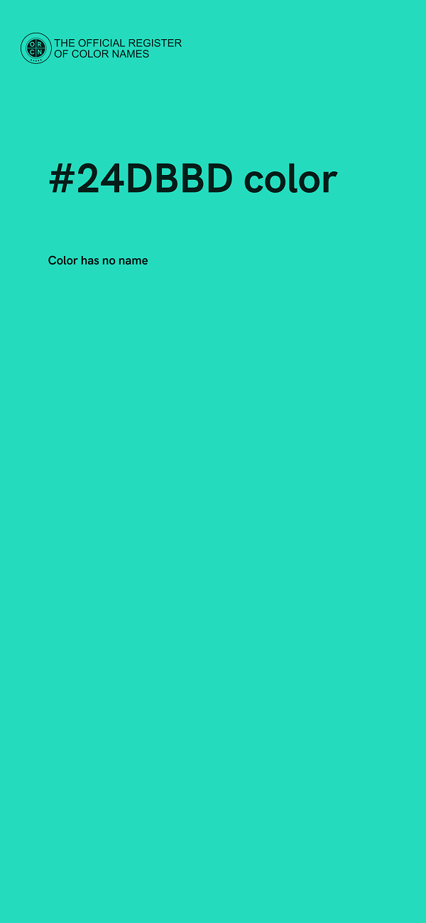 #24DBBD color image