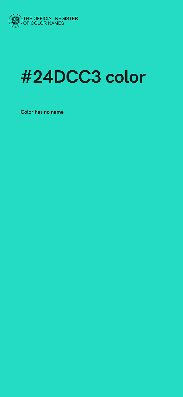 #24DCC3 color image