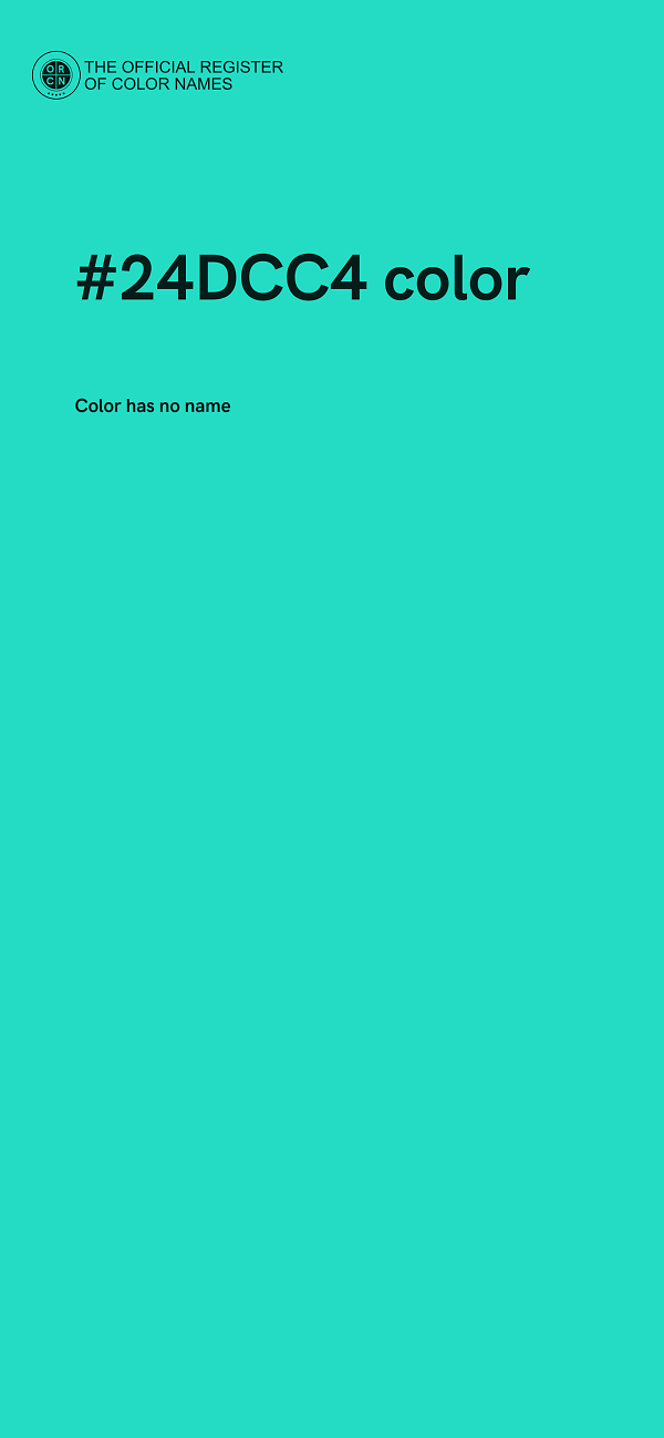 #24DCC4 color image