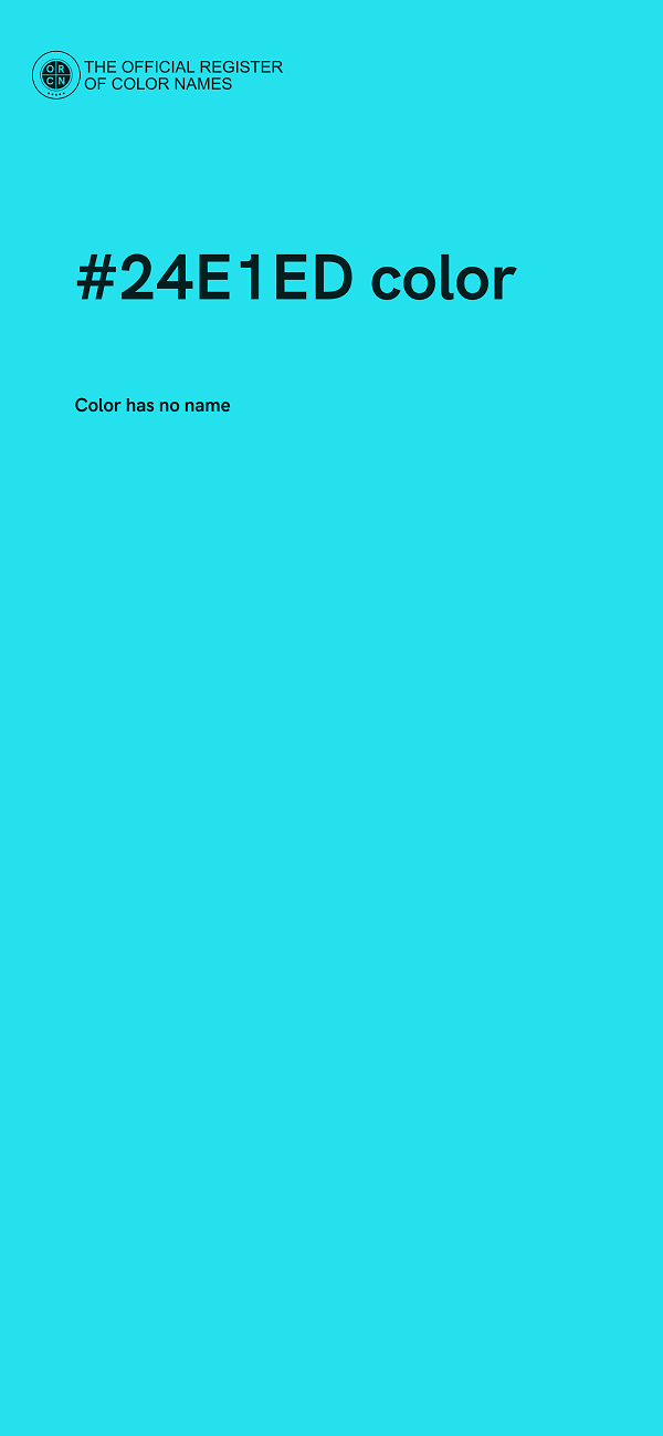 #24E1ED color image