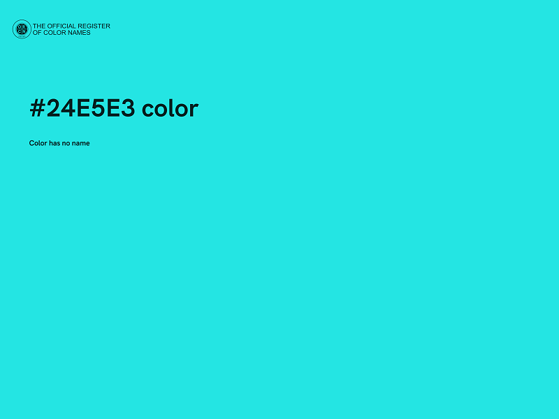 #24E5E3 color image