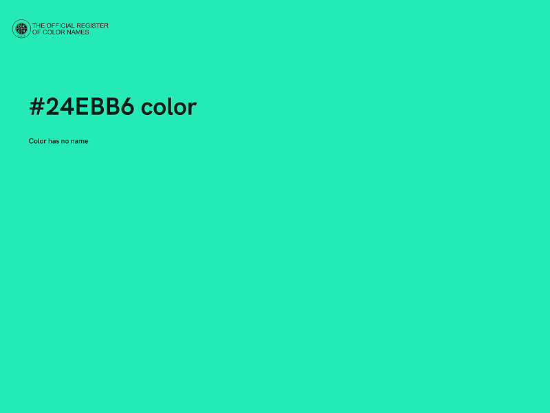 #24EBB6 color image