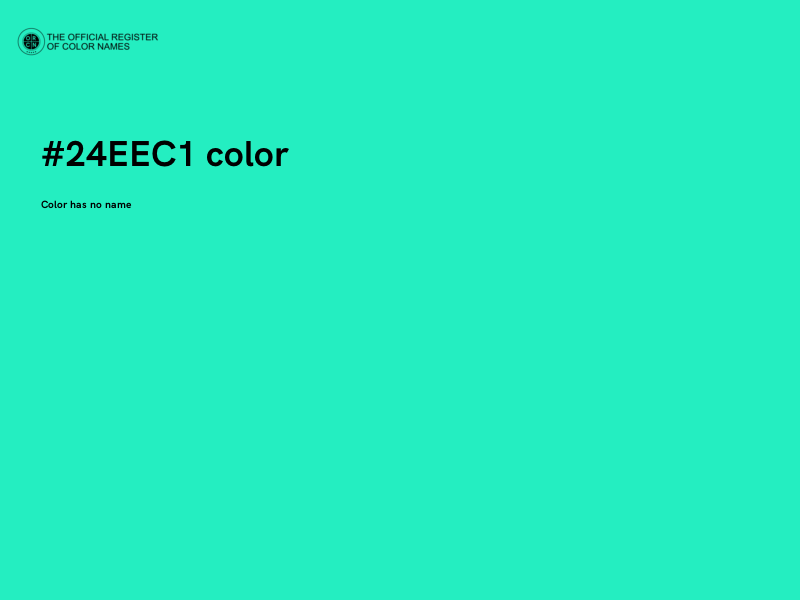 #24EEC1 color image
