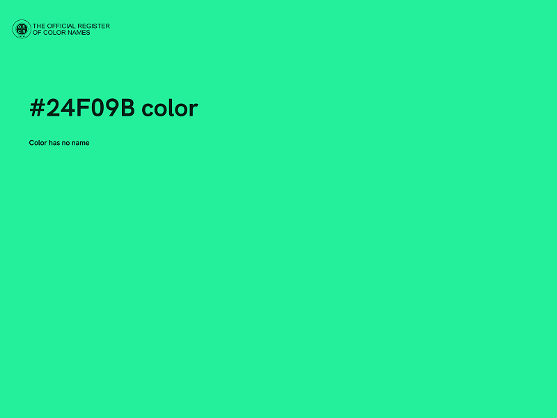 #24F09B color image