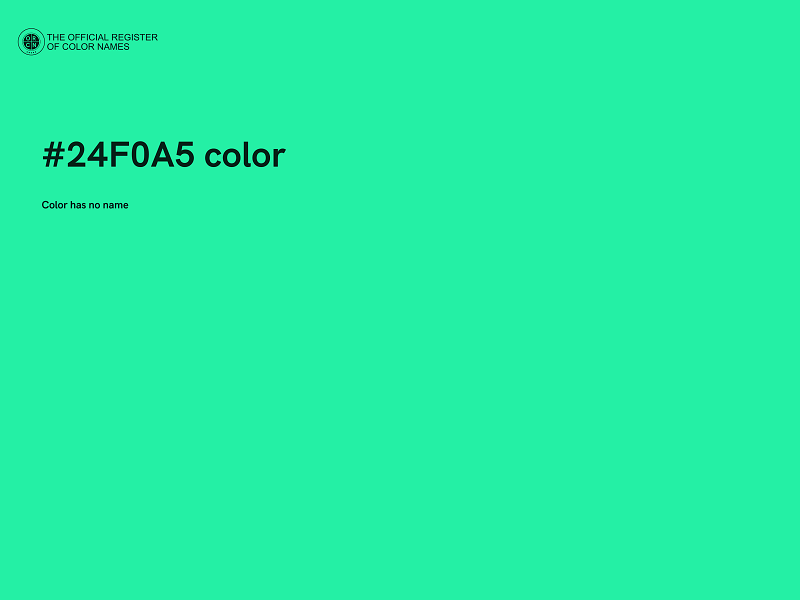 #24F0A5 color image