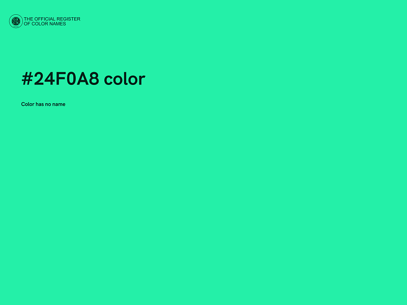 #24F0A8 color image