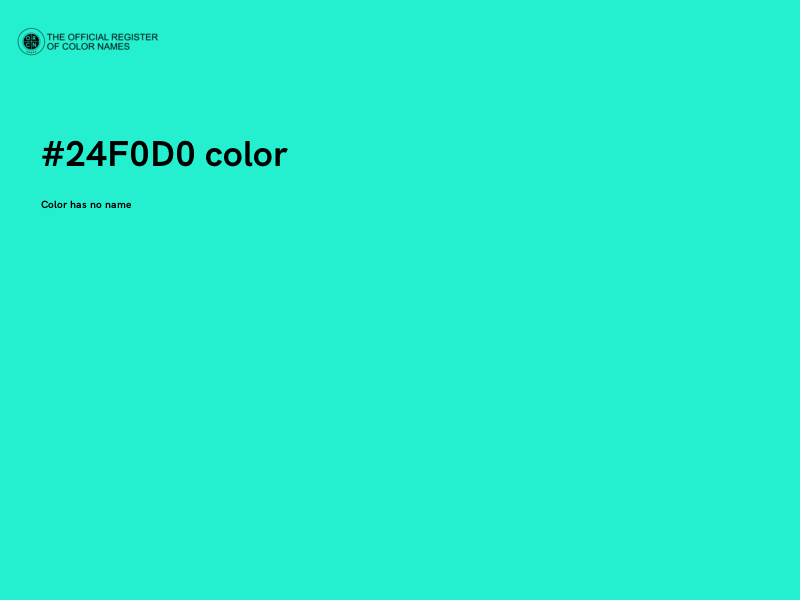 #24F0D0 color image