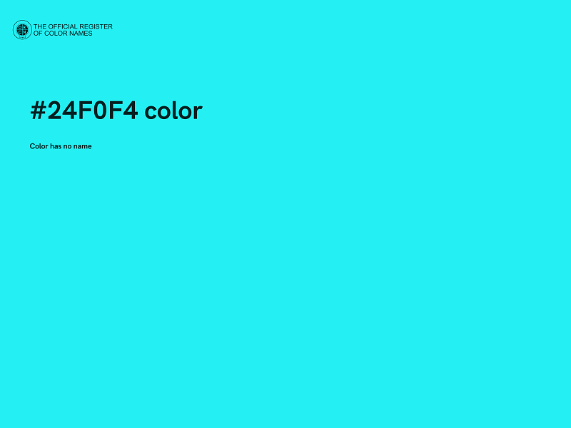 #24F0F4 color image