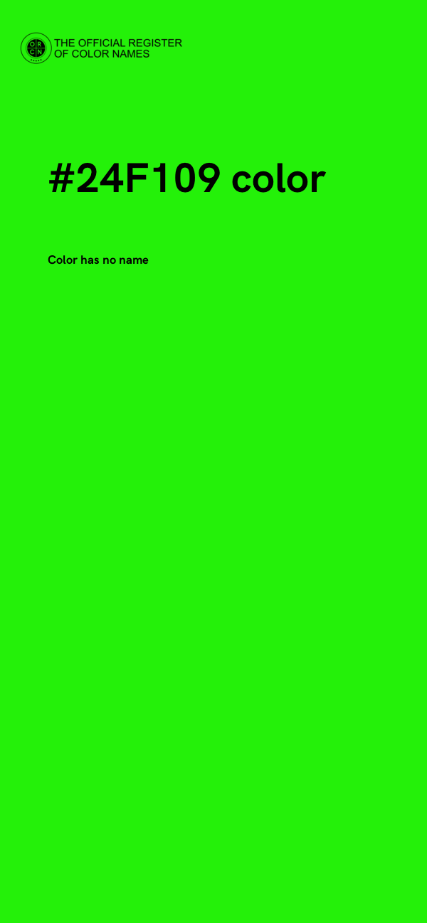 #24F109 color image