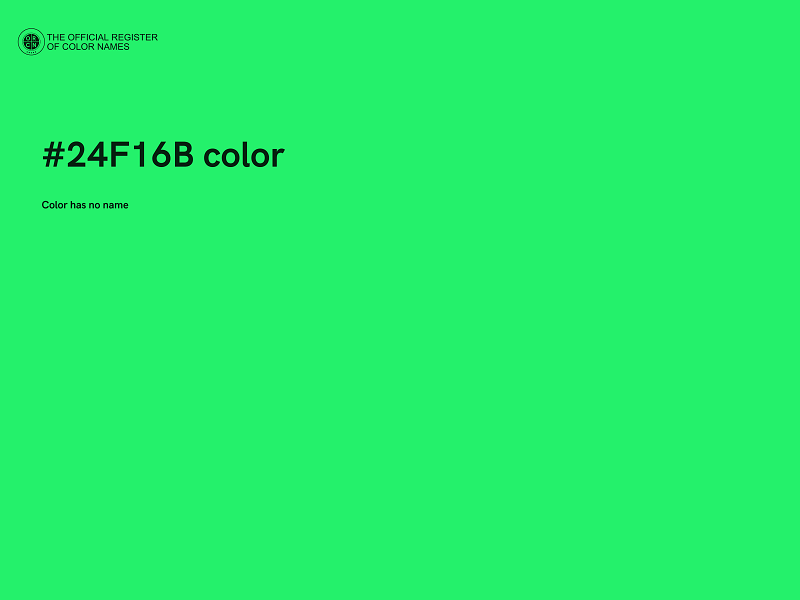 #24F16B color image