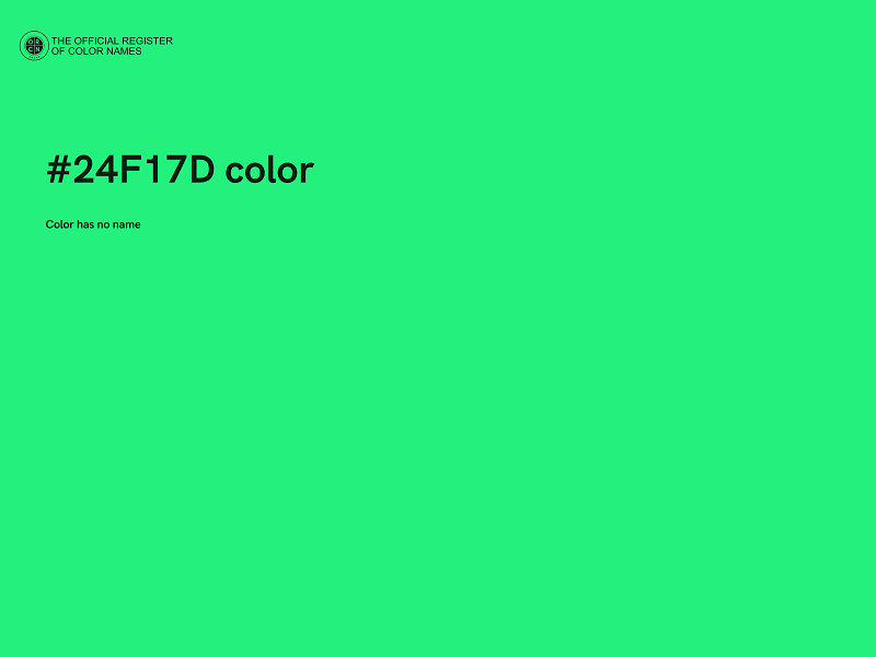 #24F17D color image