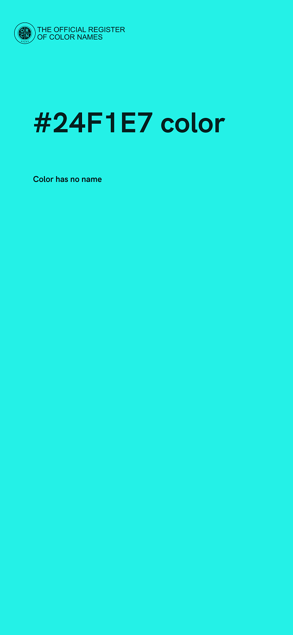 #24F1E7 color image