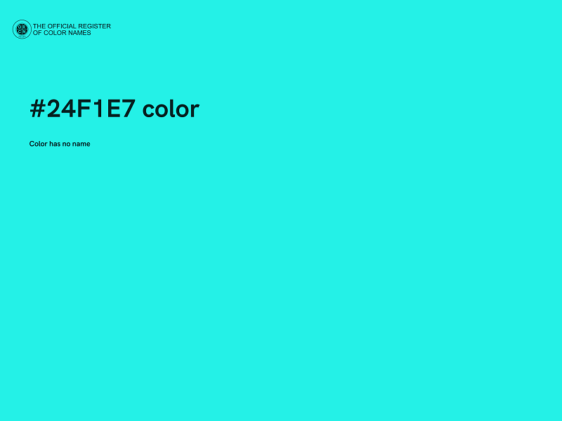 #24F1E7 color image