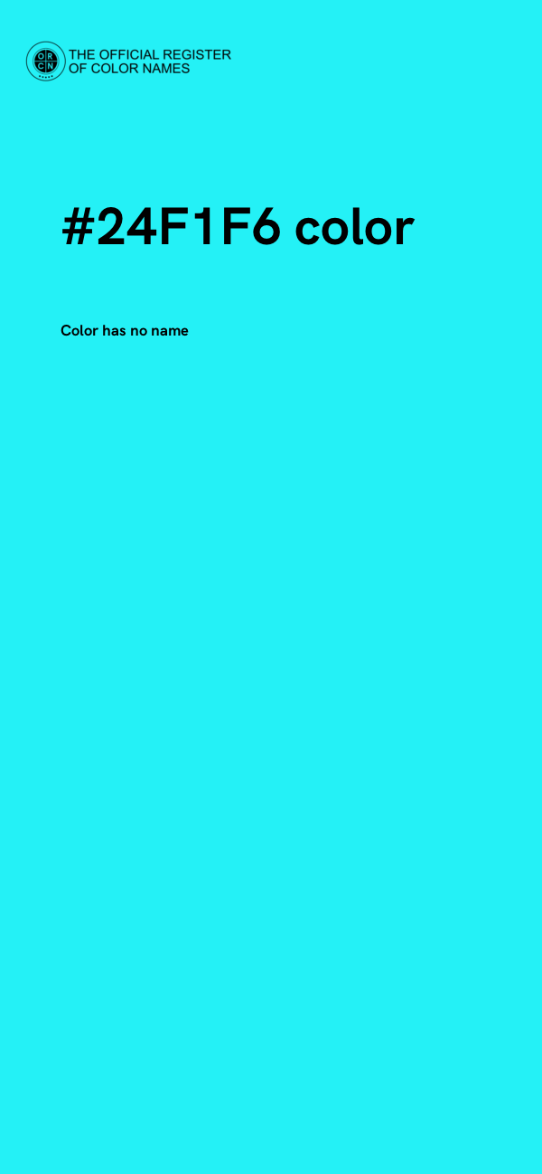 #24F1F6 color image