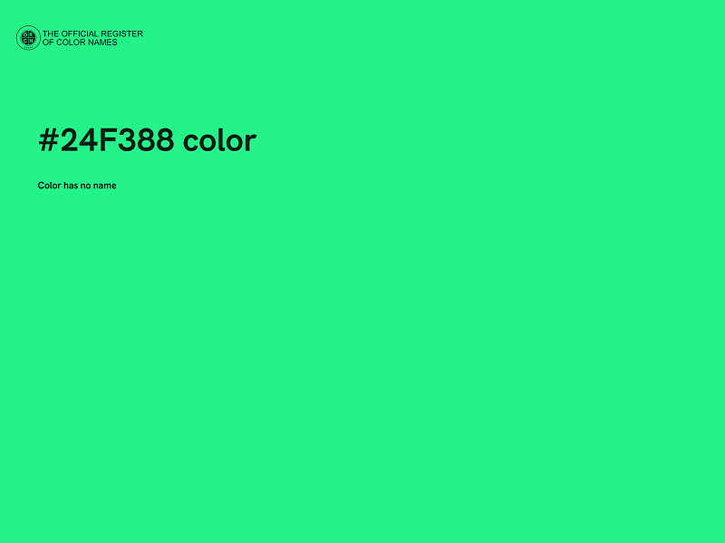 #24F388 color image