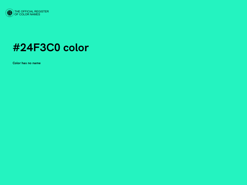 #24F3C0 color image