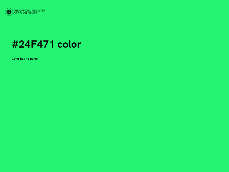 #24F471 color image
