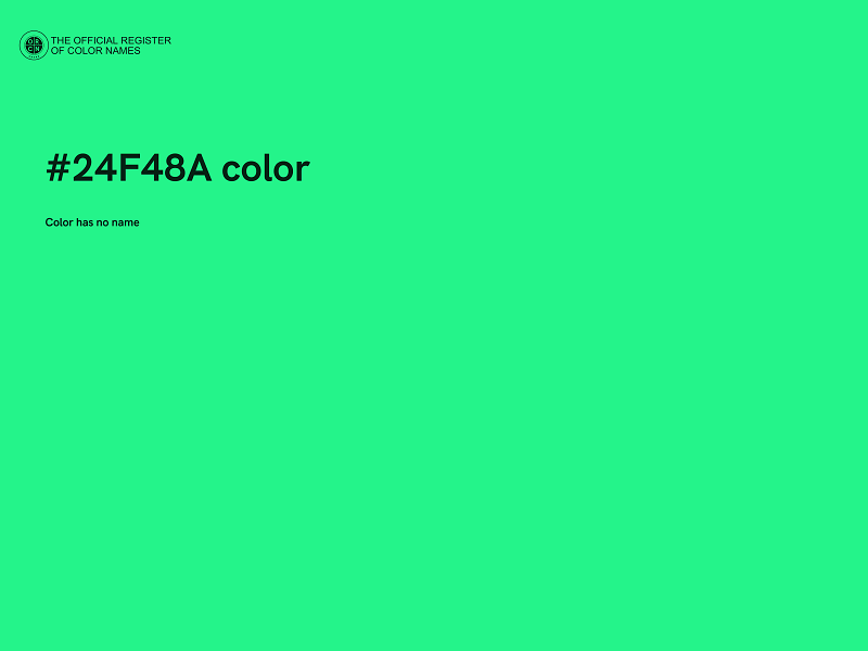 #24F48A color image