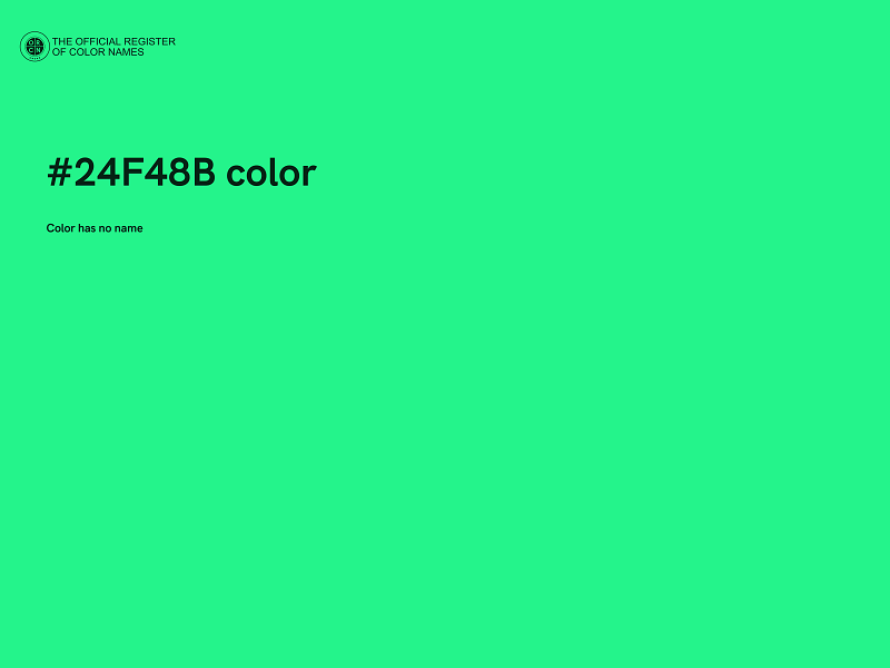 #24F48B color image