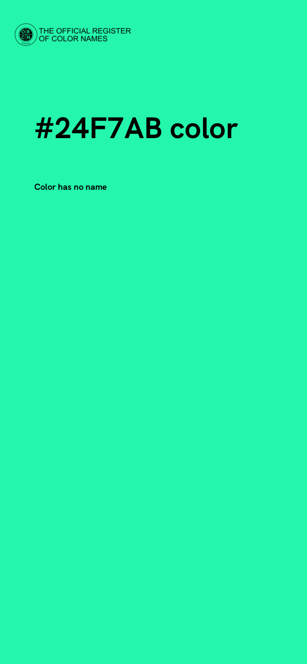 #24F7AB color image
