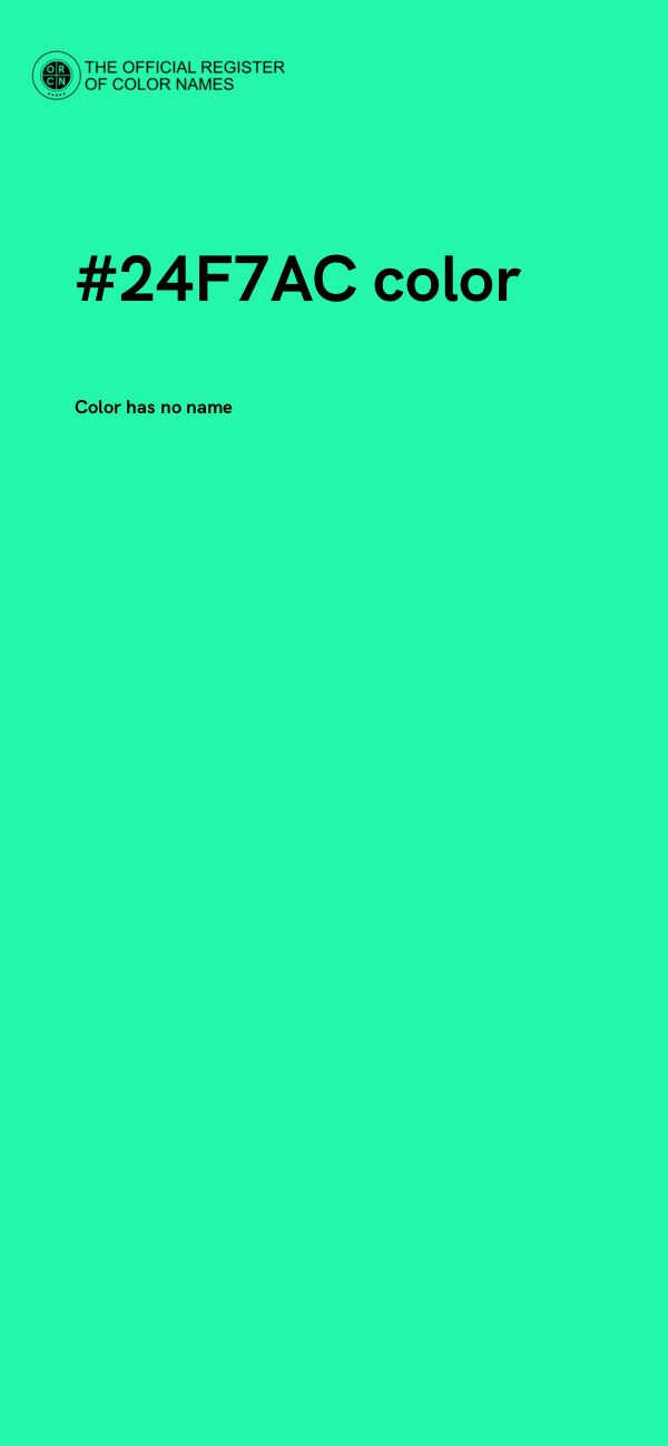 #24F7AC color image