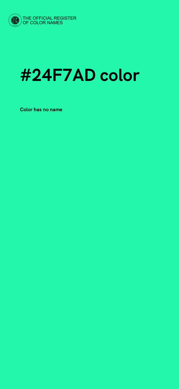 #24F7AD color image