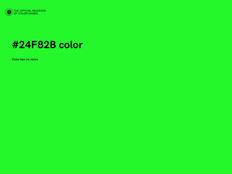 #24F82B color image