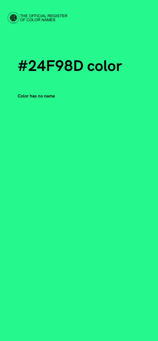 #24F98D color image