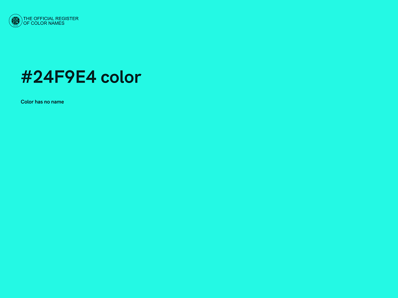 #24F9E4 color image