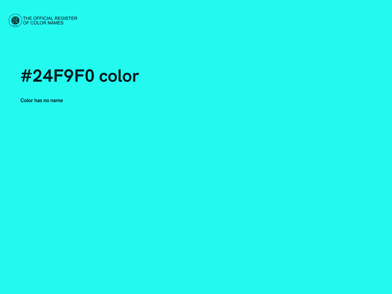 #24F9F0 color image