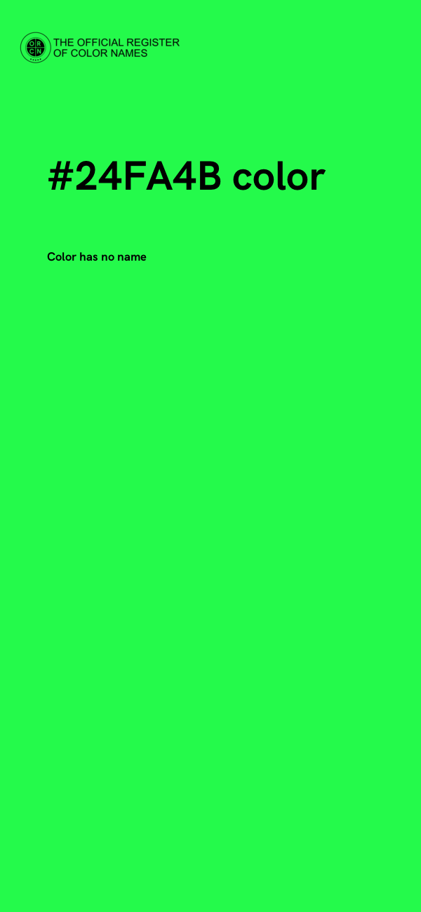 #24FA4B color image