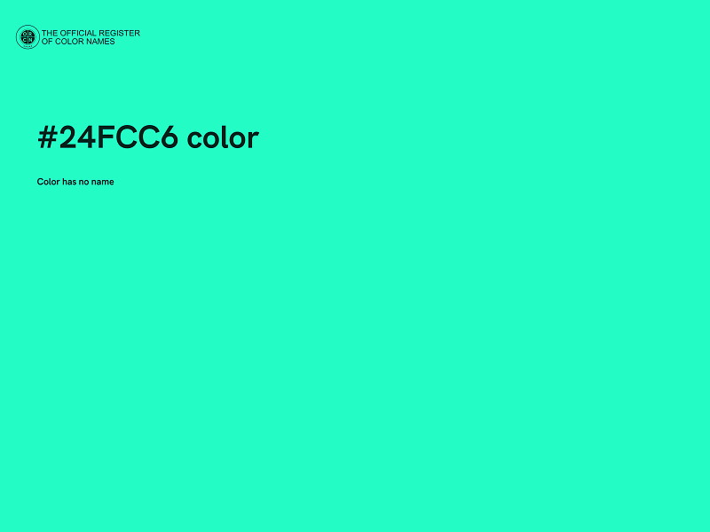 #24FCC6 color image